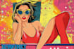 draw pop art in retro comic style