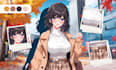 design png tuber and vtuber model for streams in vtuber anime style