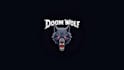 design outstanding doom wolf head mascot logo with express delivery