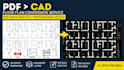 convert PDF, image or sketch into a professional cad floor plan