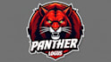 design creative red panther head mascot logo with express delivery