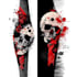 do premium trash polka design , sleeve tattoo