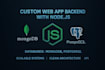 develop full stack web application with nodejs and UI UX design