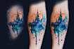 create a watercolor tattoo design