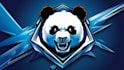 do awesome aggressive panda head esport mascot logo  design