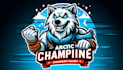 make eye catching arctic champion mascot logo design without any copyright