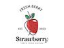 design high quality strawberry logo