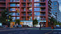 create cgi 3d mid rise building, 3d city house, 3d skyscraper building