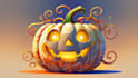 do halloween pumpkin mascot logo