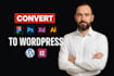 convert figma to wordpress or figma to elementor website