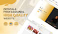 design a professional, high quality website, website design