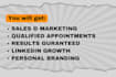 linkedin marketing manager and appointment setter and  lead generation