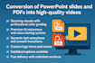 convert your ppt or pdf presentations to explainer videos