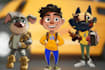 draw amazing cartoon character and scene