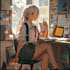 draw anime style character full body