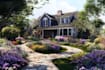 make a front yard, backyard, home garden as landscape architect