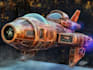 draw custom spaceship sci fi steampunk nft