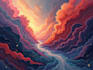draw a digital abstract art illustration