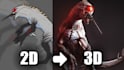 make a 3d character from a 2d concept