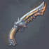 create a 3d weapon illustration