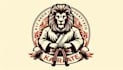 make high quality karate lion logo with free source files