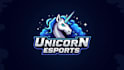 do unicorn esport gaming mascot logo design
