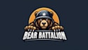 design high quality bear battalion mascot logo with express delivery
