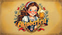 make awesome oktoberfest girl logo with free source file