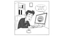 draw funny black and white cartoons