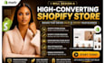 design, shopify dropshipping store, shopify website, redesign shopify store