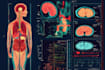 draw digital coloured anatomy and medical illustrations