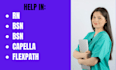 do rn, bsn, msn, capella, flexpath tasks