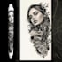 create realistic custom tattoo design, tattoo sleeve