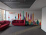 do professional office wall mockup design for your brand