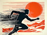 create artistic linocut illustration