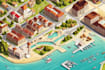 design a custom vector map illustration