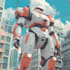 draw sci fi , cyberpunk , mecha, fantasy character design