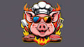 create awesome BBQ pig logo with unlimited revisions