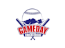 create a modern baseball logo with sourch file