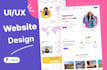 figma website ui ux design personal portfolio website beauty responsive website