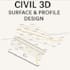 create terrain surface and longitudinal profils in civil 3d