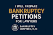 prepare bankruptcy petitions for individuals and attorneys