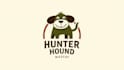 design outstanding hunter hound mascot logo with express delivery