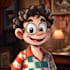 make custom portrait on retro cuphead cartoon style