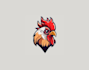design a custom rooster head logo with creative flair