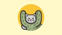 design different cactus cat mascot logo with unlimited revision