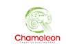 design a chameleon, animal, mascot logo