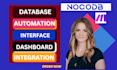 build nocodb database, nocodb automation, nocodb integration with make