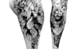 create sleeve tattoo design in geometric style