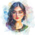 make your watercolor portrait illustration
